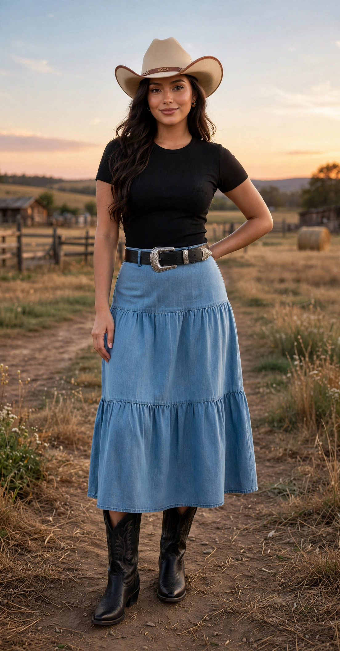 Falda de jeans