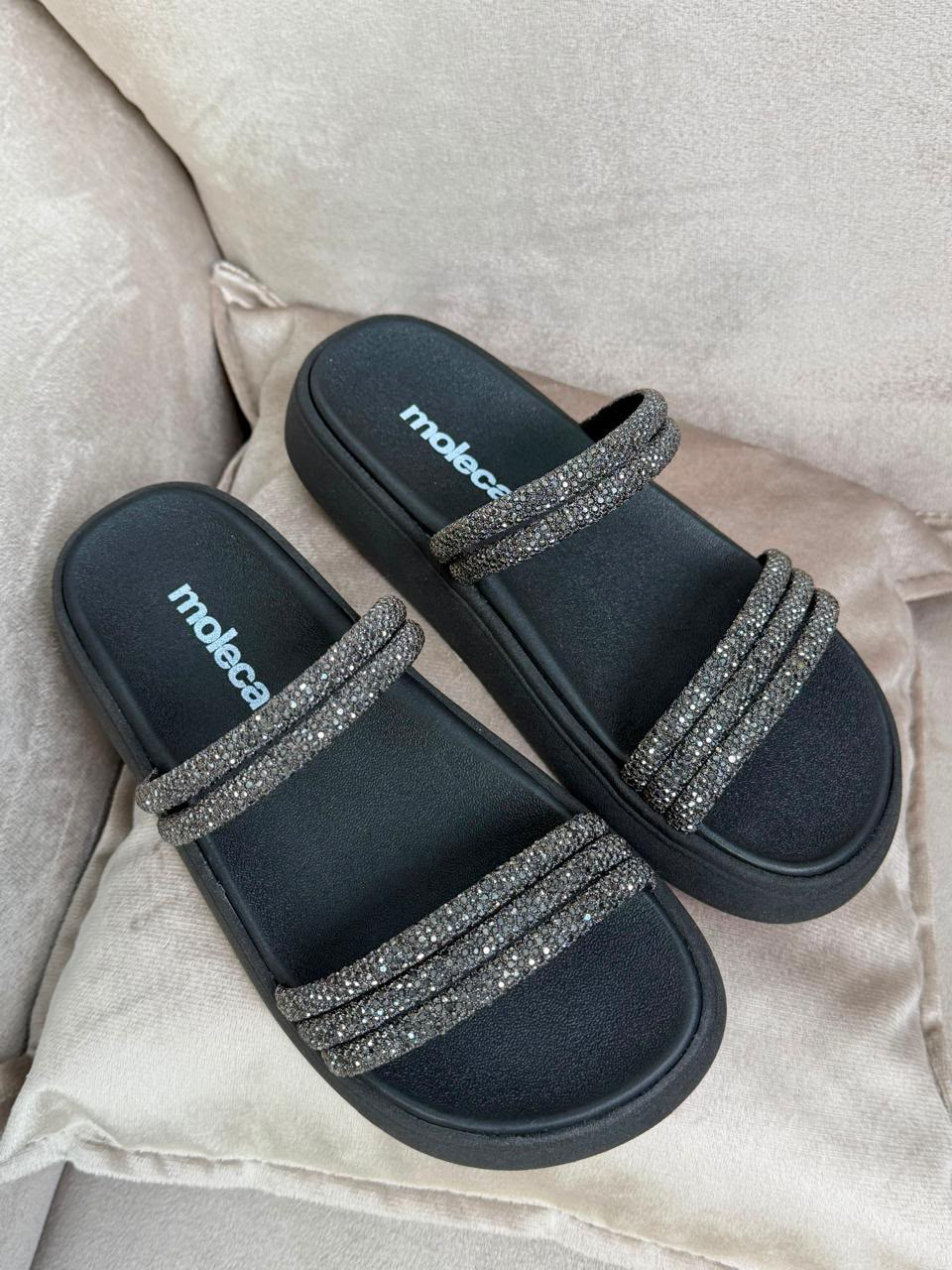 ZAPATILLA MOLECA CON BRILLO
