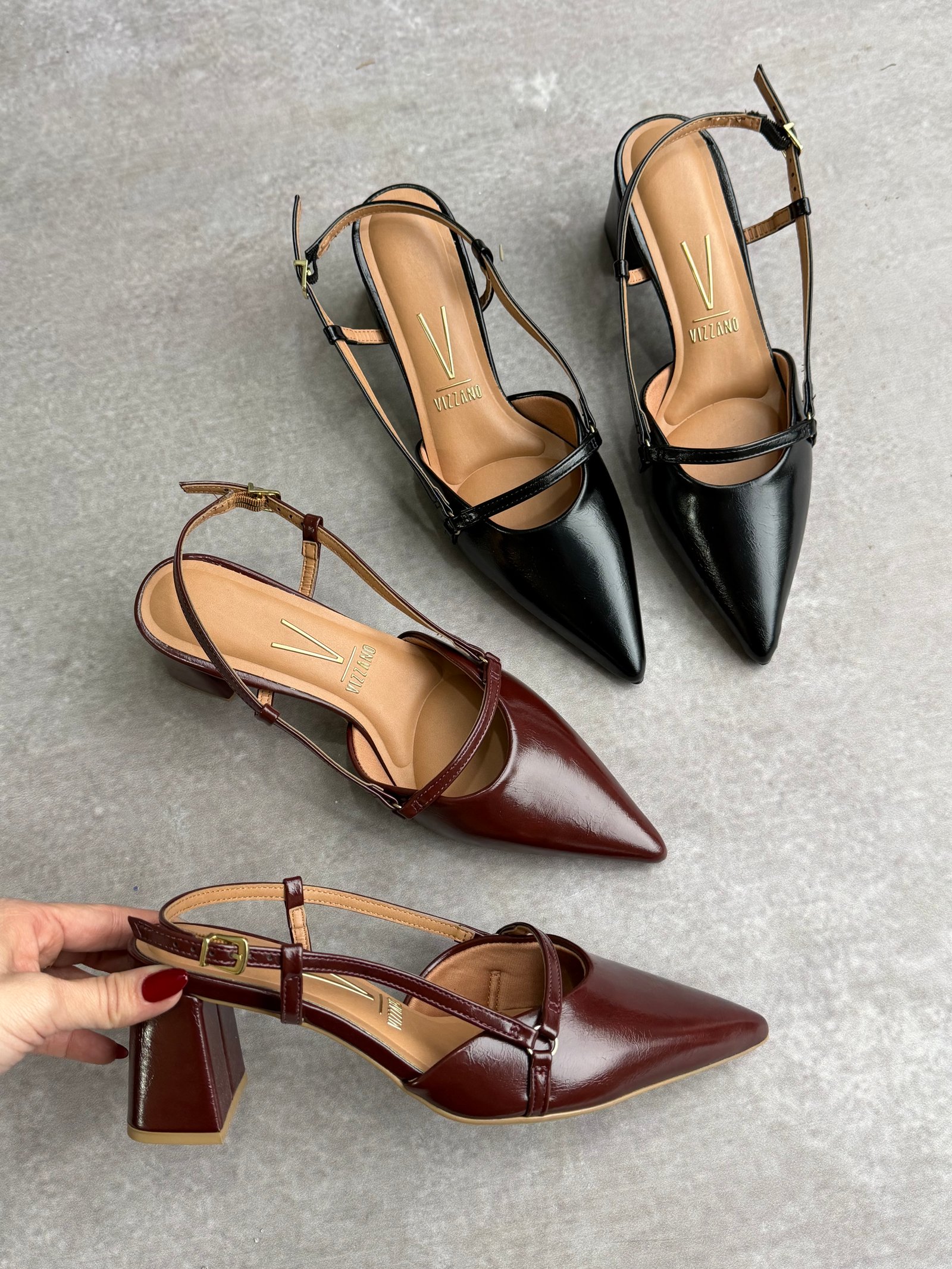 Vizzano stiletto con apliques