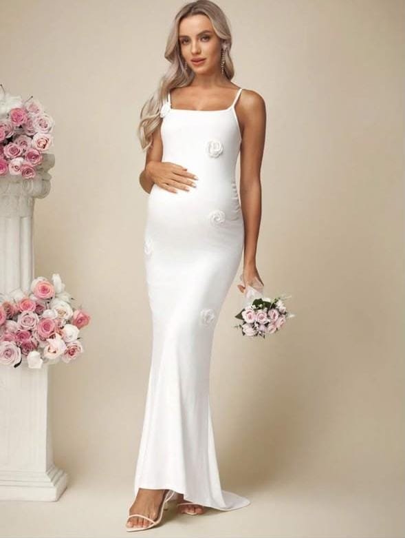vestido p/ embarazada con tiras