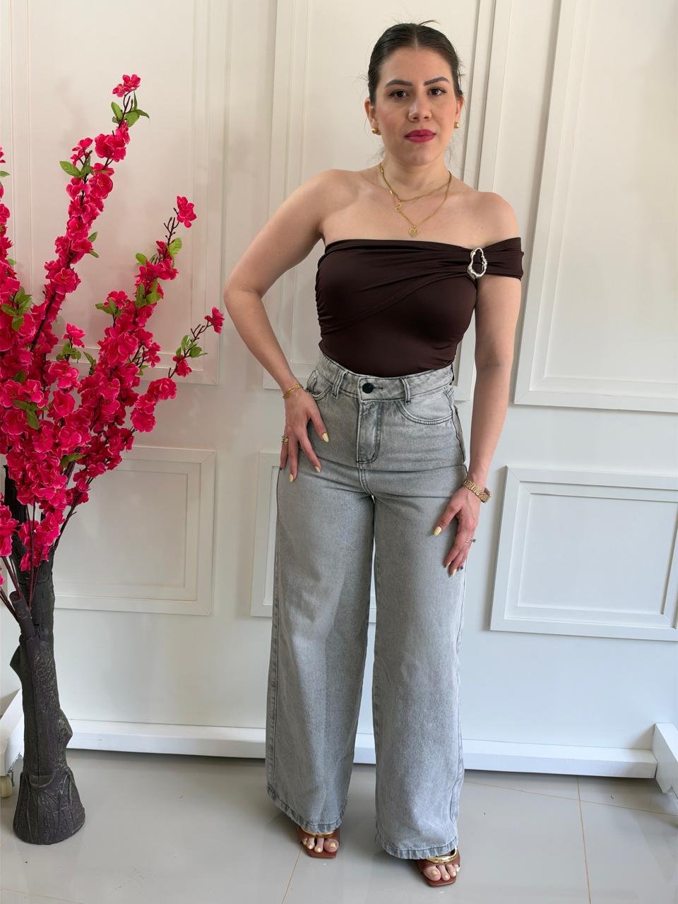 Wide leg jeans indecisas